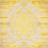 Chic Distressed Medallion Motif(Yellow)