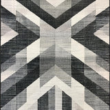 Ultra Soft Area Rug, Non Slip, Stain Resistant, Washable Area Rugs for Living Room, Bedroom, Entry Rug: Woven Graphic Lines Floor Art Doormat(Gray)