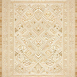 Beige Ivory Micro Loop Tribal Art Runner(Beige)