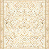 Ultra Soft Area Rug, Non Slip, Stain Resistant, Washable Area Rugs for Living Room, Bedroom, Luxurious Geometric Diamond Lattice Area with Contemporary Beige Tones(Beige)