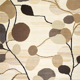 Beige Brown Patterned Area(Beige)