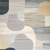 Sophisticated Grey and Beige Stylized Abstract Animal Inspired Design(Gray)