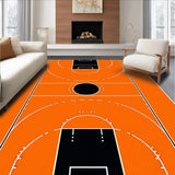 Ultra Soft Area Rug, Non Slip, Stain Resistant, Washable Area Rugs for Living Room, Bedroom, Dynamic Youthful Athletic Aesthetic(Orange)