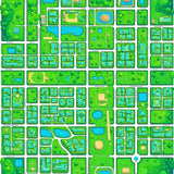Ultra Soft Area Rug, Non Slip, Stain Resistant, Washable Area Rugs for Living Room, Bedroom, Interactive Green City Map Playroom Carpet(Green)