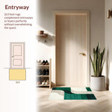 Contemporary Light and Dark Green Harmony(Green)