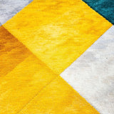 Ultra Soft Area Rug, Non Slip, Stain Resistant, Washable Area Rugs for Living Room, Bedroom, Vibrant Yellow Kitchen Stain-Resistant Decorative Rug(Yellow)