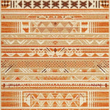 Ultra Soft Area Rug, Non Slip, Stain Resistant, Washable Area Rugs for Living Room, Bedroom, Rustic Warm Toned Braided Runner(Orange)