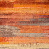 Ultra Soft Area Rug, Non Slip, Stain Resistant, Washable Area Rugs for Living Room, Bedroom, Artistic Abstract Washable Area Rug(Orange)
