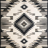 Ultra Soft Area Rug, Non Slip, Stain Resistant, Washable Area Rugs for Living Room, Bedroom, Contemporary Round With Bold Southwestern Inspired Geometric Weaves(Gray)