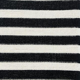 Ultra Soft Area Rug, Non Slip, Stain Resistant, Washable Area Rugs for Living Room, Bedroom, Reversible Striped Area Rug:  Classic Black & White(Black)
