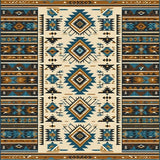 Cozy Textured Ethnic Print Fabric(Beige)