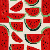 Ultra Soft Area Rug, Non Slip, Stain Resistant, Washable Area Rugs for Living Room, Bedroom, Charming Outdoor Picnic Vibe(Red)