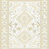 Ultra Soft Area Rug, Non Slip, Stain Resistant, Washable Area Rugs for Living Room, Bedroom, Rustic Abstract Earthy Tones Pattern(Beige)