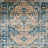 Ultra Soft Area Rug, Non Slip, Stain Resistant, Washable Area Rugs for Living Room, Bedroom, Sleek Contemporary Ogee Pattern(Beige)