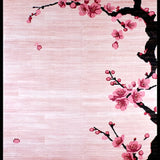 Ultra Soft Area Rug, Non Slip, Stain Resistant, Washable Area Rugs for Living Room, Bedroom, Modern Multicolor Botanical Elegance(Pink)