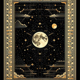 Luxe Abstract Crescent Design(Black)