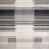Ultra Soft Area Rug, Non Slip, Stain Resistant, Washable Area Rugs for Living Room, Bedroom, Black and White Linear Patterned Rug, Non Slip Absorbent Design(Black)