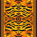 Ultra Soft Area Rug, Non Slip, Stain Resistant, Washable Area Rugs for Living Room, Bedroom, Vibrant Animal Shape Aesthetic(Orange)