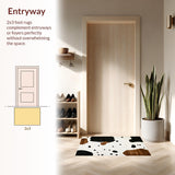 Contemporary Monochrome Cow Design(White)