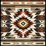 Ultra Soft Area Rug, Non Slip, Stain Resistant, Washable Area Rugs for Living Room, Bedroom, Rustic Earthy Tribal Motif(Beige)