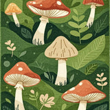 Exquisite Cottage Style Botanical Art(Green)