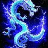 Enchanting Celestial Wildlife Motif(Blue)