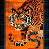 Ultra Soft Area Rug, Non Slip, Stain Resistant, Washable Area Rugs for Living Room, Bedroom, Vibrant Ethnic Animal Print Charm(Orange)