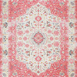 Ultra Soft Area Rug, Non Slip, Stain Resistant, Washable Area Rugs for Living Room, Bedroom, Stylish Soft Pastel Pattern(White)