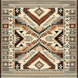 Ultra Soft Area Rug, Non Slip, Stain Resistant, Washable Area Rugs for Living Room, Bedroom, Weather Resistant Boho Area for Porch Balcony Camping Relaxation(Beige)