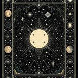 Whimsical Gothic Lace Inspired Texture(Black)