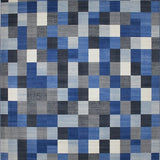 Vibrant Retro Patchwork Aesthetic(Blue)