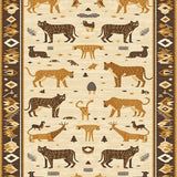 Eco Friendly Safari Style Floor Decor(Beige)