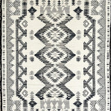 Modern Abstract Beige and Gray Motifs(Black)