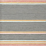 Ultra Soft Area Rug, Non Slip, Stain Resistant, Washable Area Rugs for Living Room, Bedroom, Black and White Striped Machine Washable(Black)