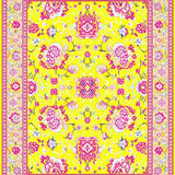 Ultra Soft Area Rug, Non Slip, Stain Resistant, Washable Area Rugs for Living Room, Bedroom, Vibrant Groovy Flower Arrangement(Yellow)