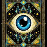 Elegant Cultural Eye Illustration(Black)