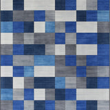 Rustic Blue and Gray Layered Design(Blue)