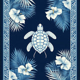 Ultra Soft Area Rug, Non Slip, Stain Resistant, Washable Area Rugs for Living Room, Bedroom, Contemporary Multicolor Coastal Motif(Blue)