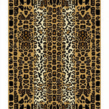 Ultra Soft Area Rug, Non Slip, Stain Resistant, Washable Area Rugs for Living Room, Bedroom, Eclectic Khaki Animal Motif(Beige)