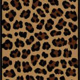 Ultra Soft Area Rug, Non Slip, Stain Resistant, Washable Area Rugs for Living Room, Bedroom, Bold Earthy Animal Print(Brown)