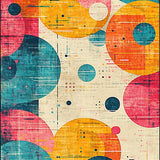 Joyful Round Interactive Floor Cushions(Yellow)