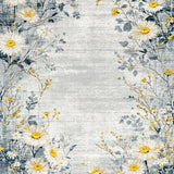 Ultra Soft Area Rug, Non Slip, Stain Resistant, Washable Area Rugs for Living Room, Bedroom, Modern Abstract Floral Art(Gray)