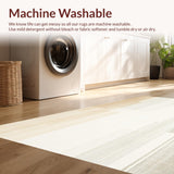 Ultra Soft Area Rug, Non Slip, Stain Resistant, Washable Area Rugs for Living Room, Bedroom, Beige Floor Runner Abstract(Beige)