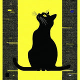 Lively Cartoonish Feline Style(Yellow)