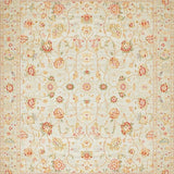 Ultra Soft Area Rug, Non Slip, Stain Resistant, Washable Area Rugs for Living Room, Bedroom, Inviting Rustic Floral Arrangement(Ivory)