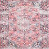 Ultra Soft Area Rug, Non Slip, Stain Resistant, Washable Area Rugs for Living Room, Bedroom, Trendy Textured Pink Motif(Pink)
