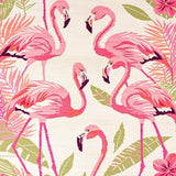 Artistic Flamingo and Blossom Fusion(Pink)