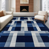 Contemporary Navy Geometric Arrangement(Blue)