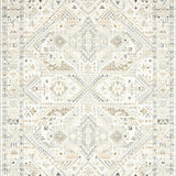 Ultra Soft Area Rug, Non Slip, Stain Resistant, Washable Area Rugs for Living Room, Bedroom, Elegant Tiled Trellis Aesthetic(Beige)