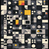 Ultra Soft Area Rug, Non Slip, Stain Resistant, Washable Area Rugs for Living Room, Bedroom, Lively Black and White Pattern(Gray)